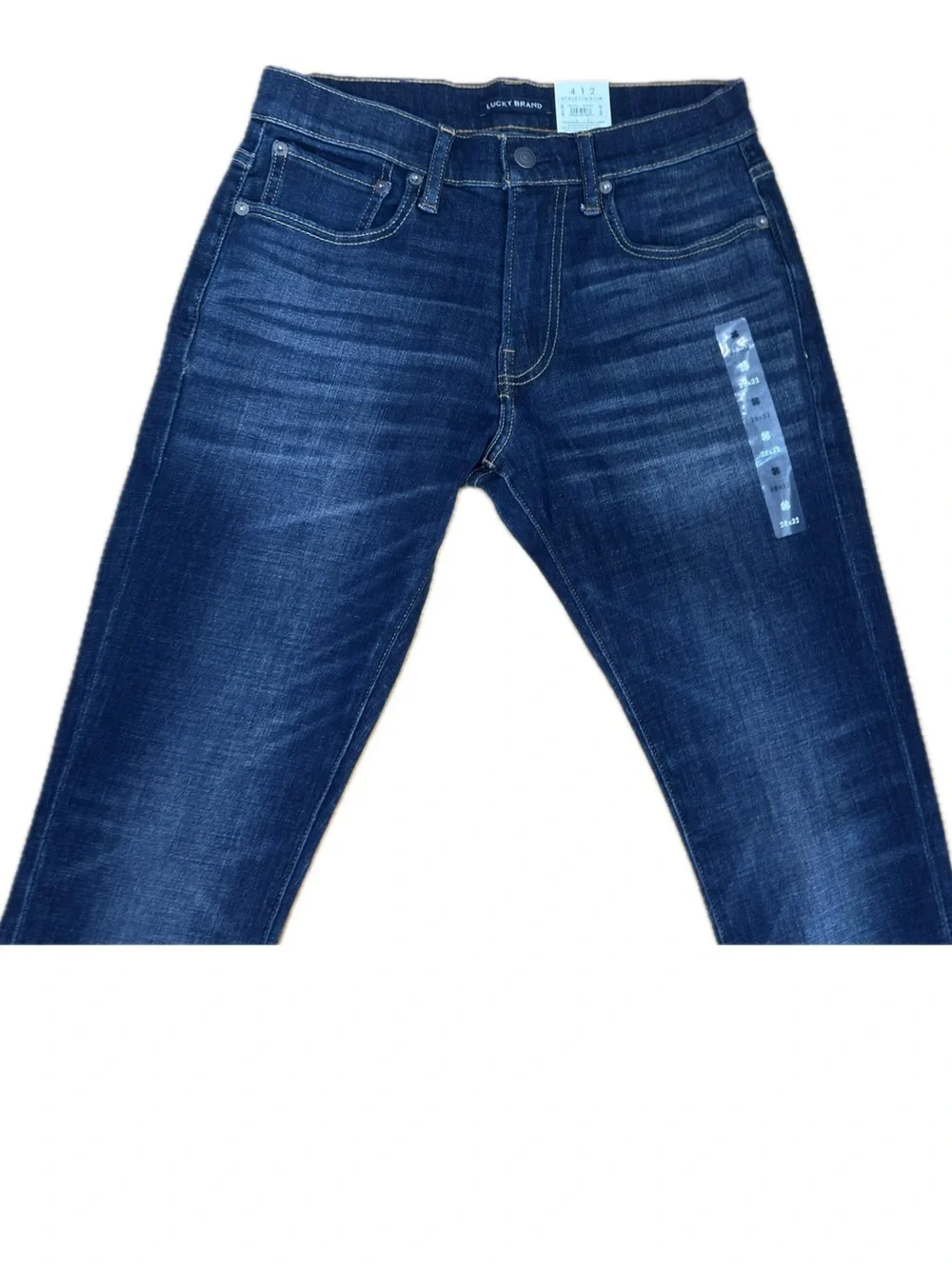 NWT Lucky Brand ☘️ Athletic Slim Jeans 412 Coolmax All Season Size 28 X 32 New